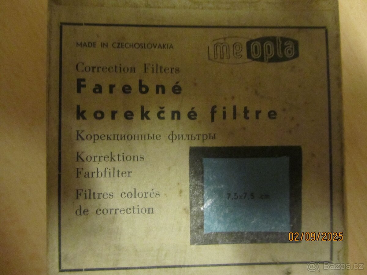 Barevné korekční filtry Foma pro zvětšováky sklo 3 sady foto - 5