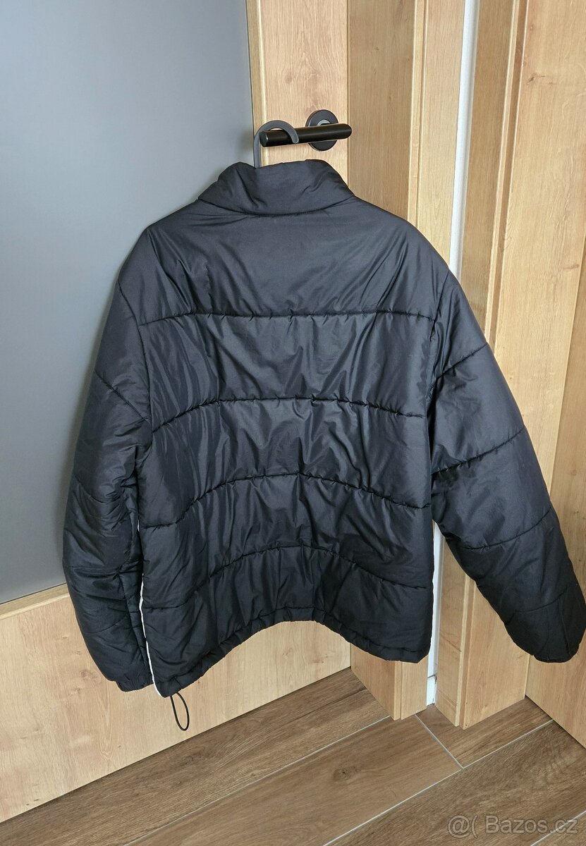 Černá prošívaná bunda Adidas - 5