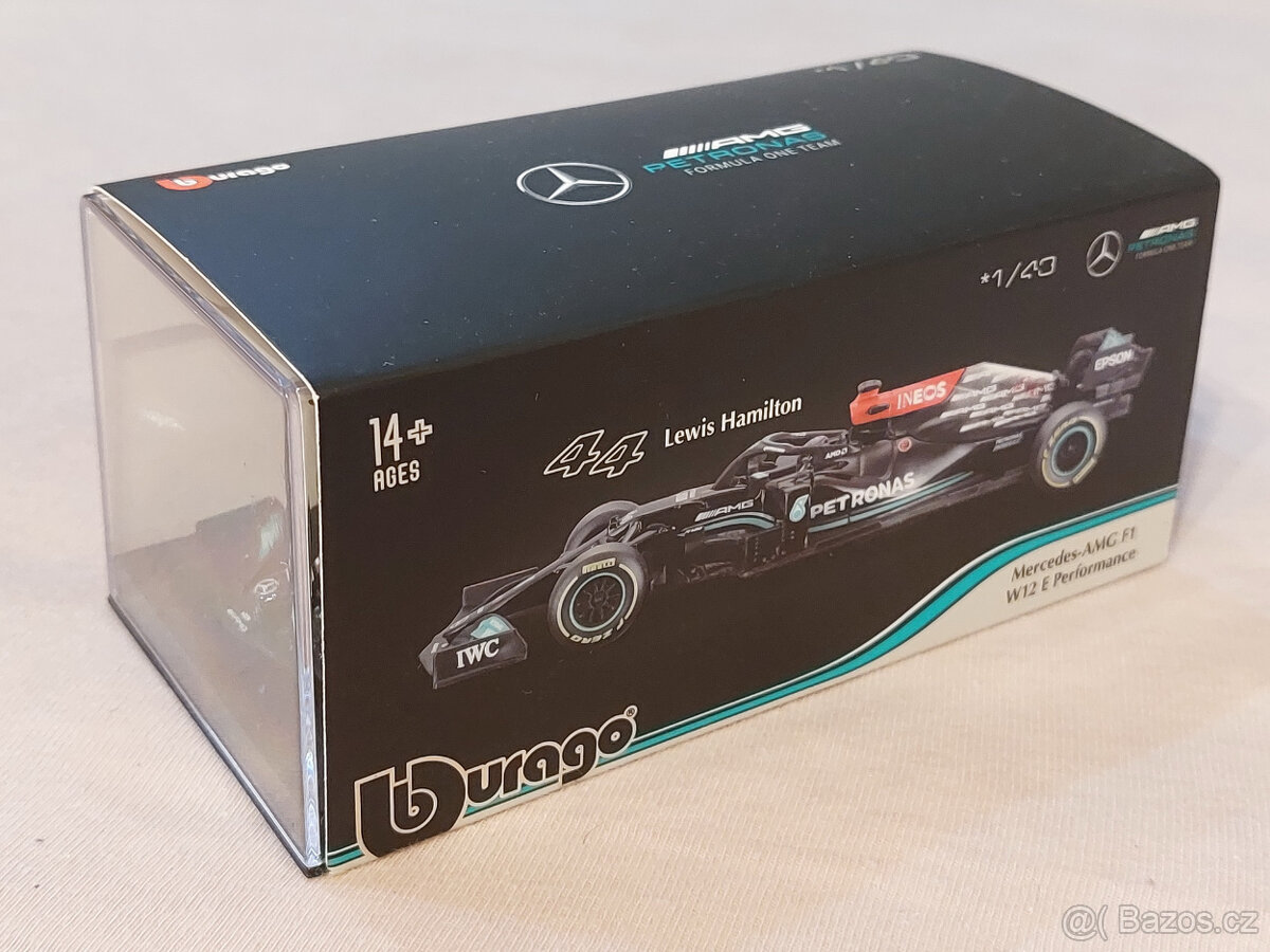 Lewis Hamilton Mercedes W12 F1 2021 Bburago 1:43 - 5