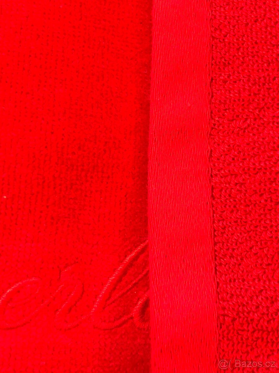 GUERLAIN - luxusní velká červená osuška UNISEX - 5