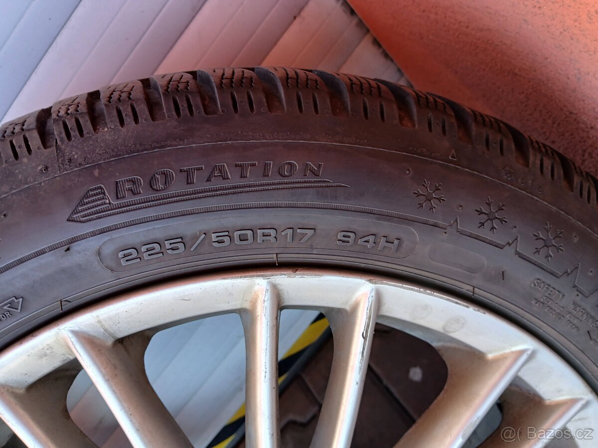 ALFA ROMEO 159 / BRERA - ALU R17 SE ZIMNÍMI PNEU DUNLOP - 5