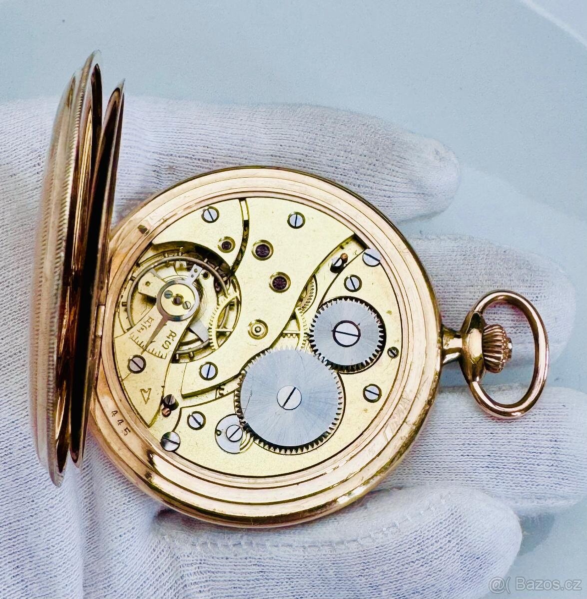 PÁNSKÉ ART DECO KAPESNÍ HODINKY - 84 GRAMŮ - FUNKČNÍ - 5