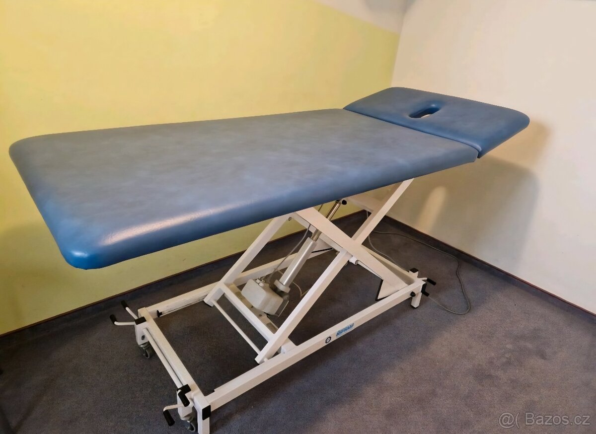 Elektrické Masážní lehátko 1 motor modré fyzio akce - 5