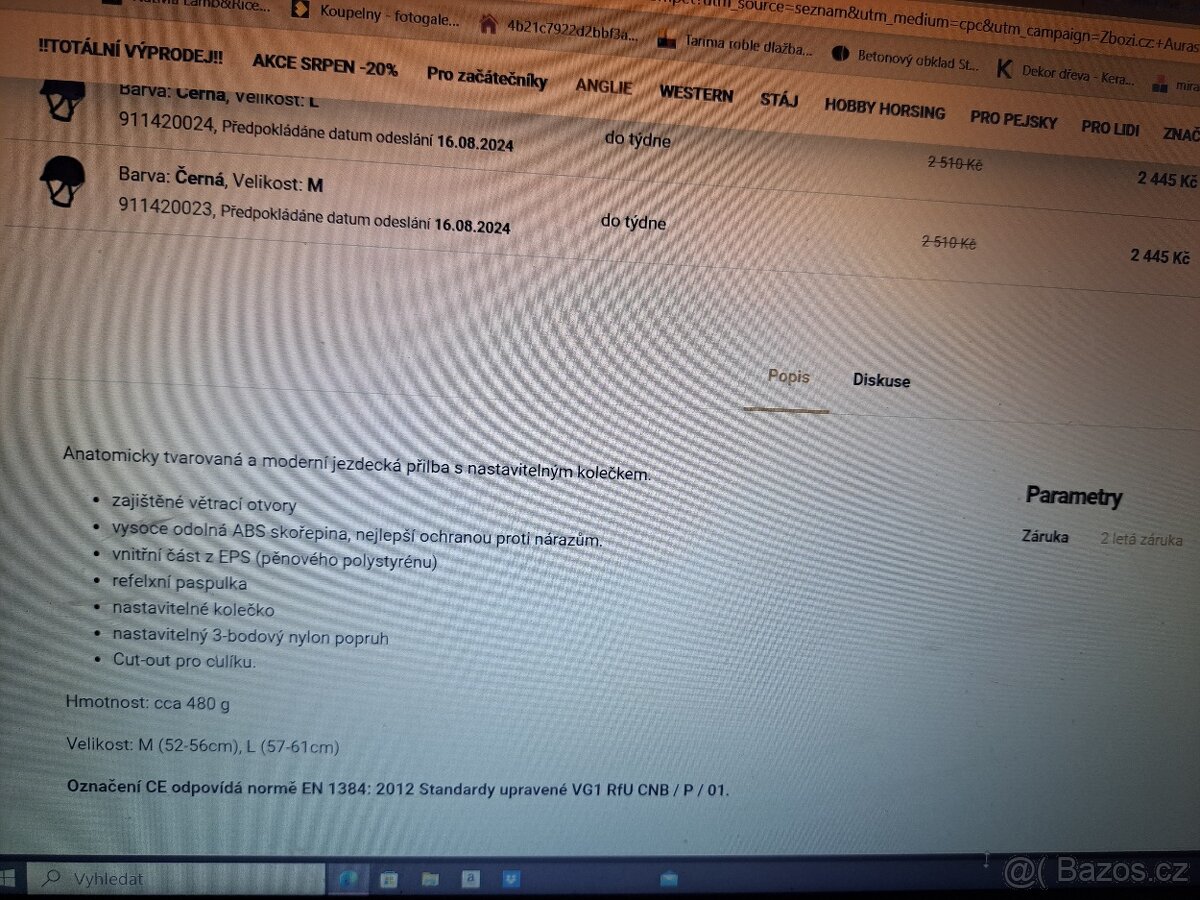 Jezdecká přilba,helma Equi-Théme - 5