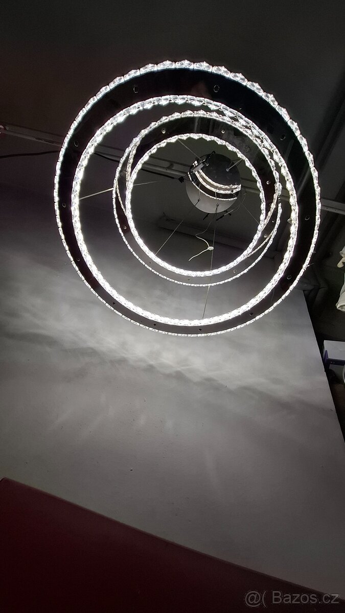Led lustr 2 kruhy - prsteny - 5