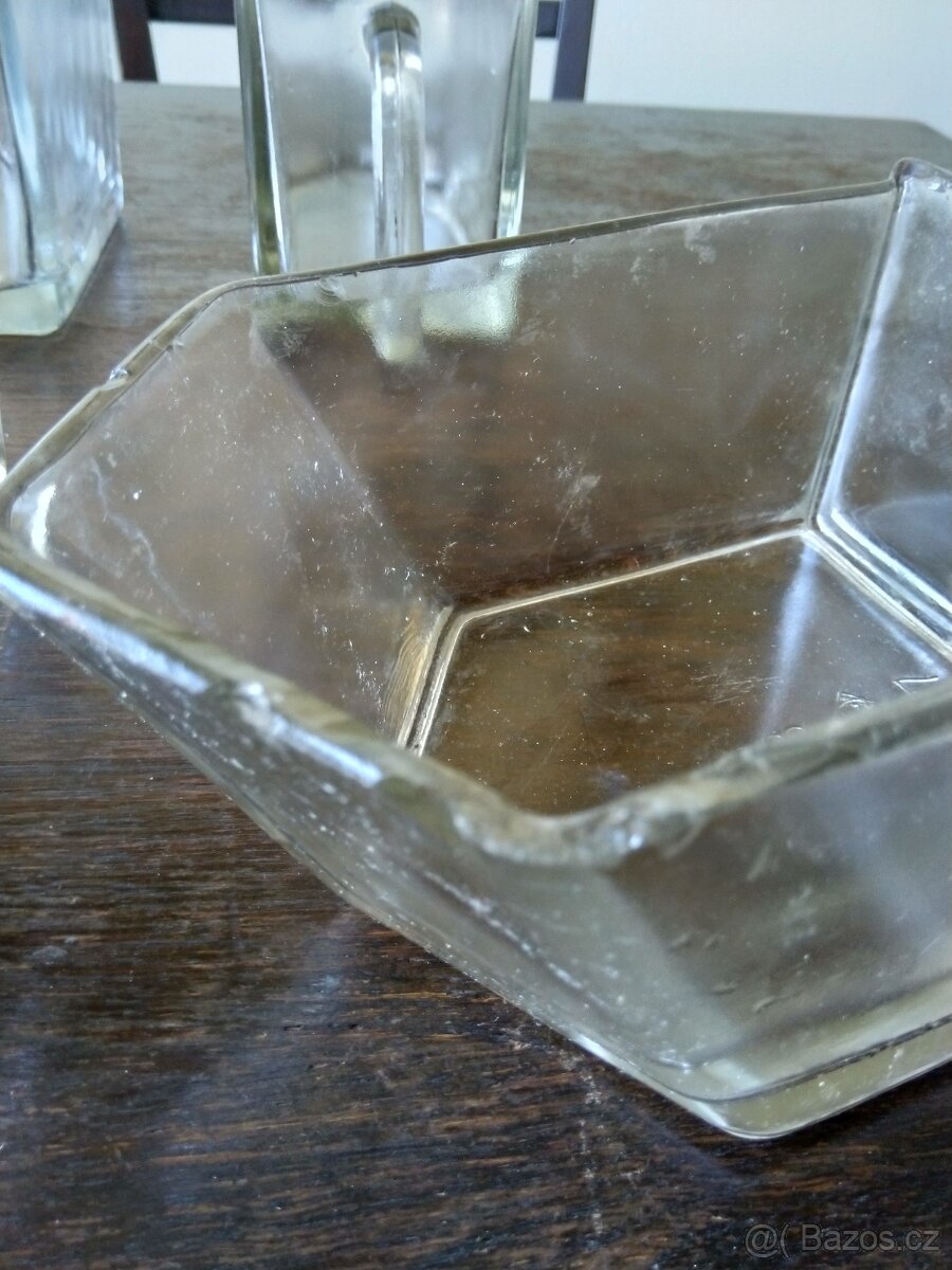 Skleněné dózy - retro - 5