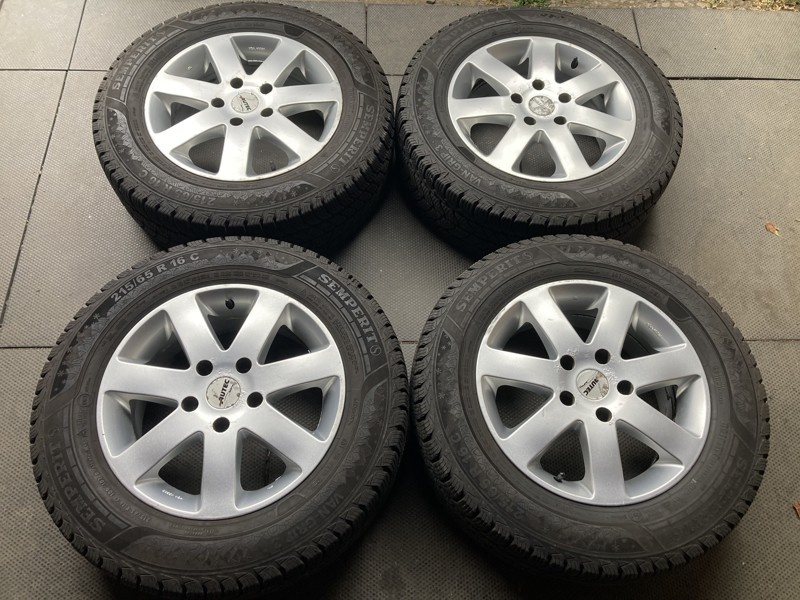 Alu kola VW TRANSPORTER T5 16" 5x120 zimní 215/65R16C - 5