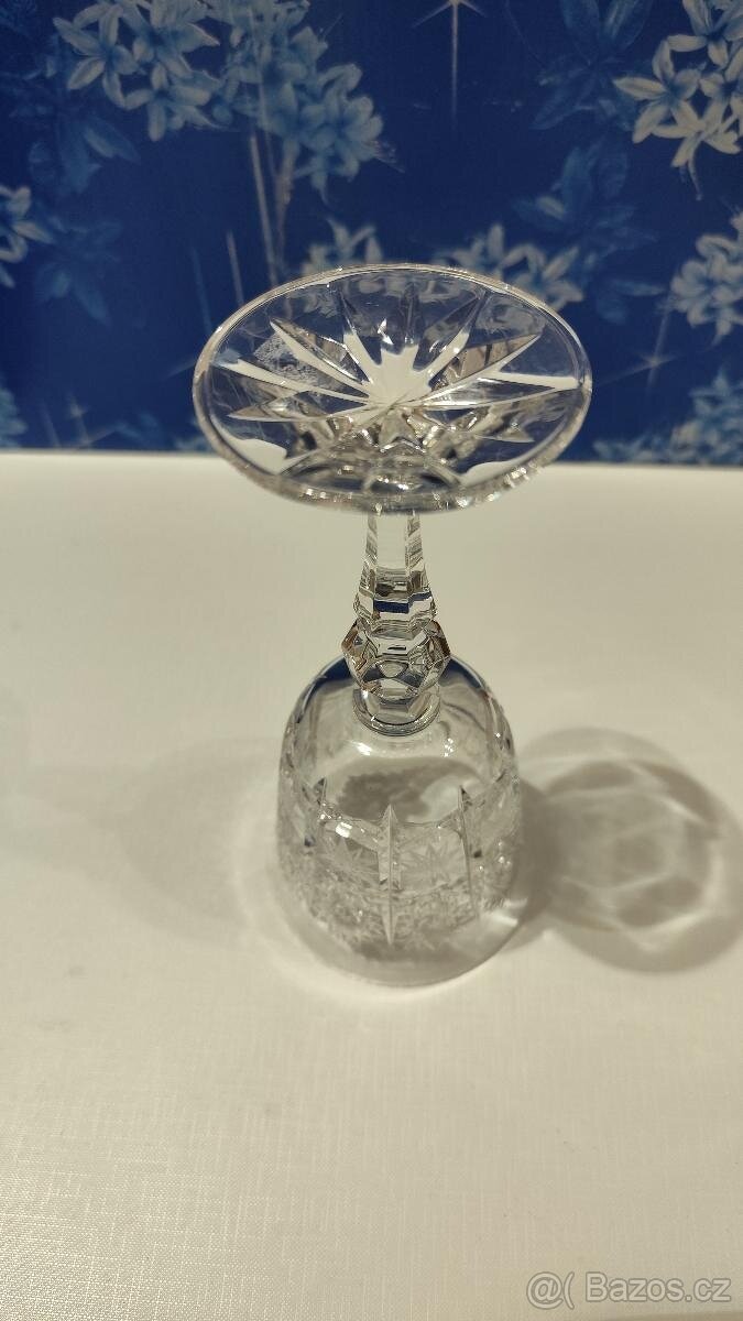 Vintage sklenice Bohemia crystal 6ks - nepoužité - 5