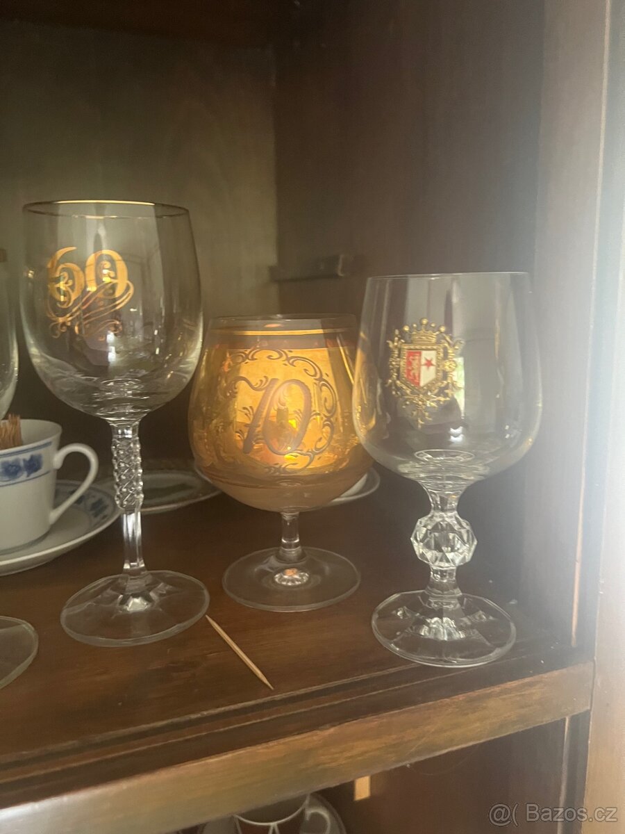 Čajové sady, výroční skleničky, karafy - 5