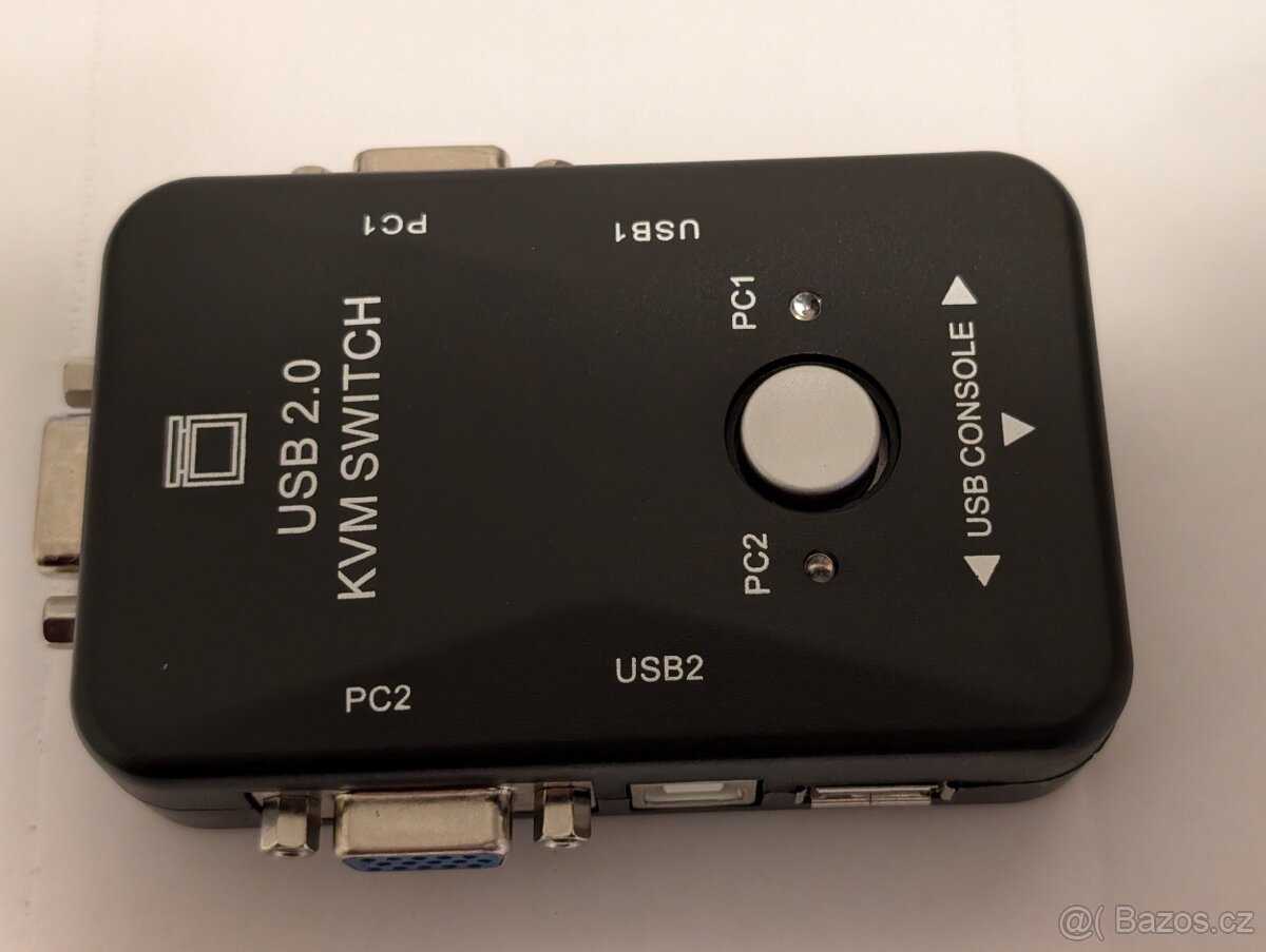 Manuálny prepínač RJ45, USB a USB/VGA - 5