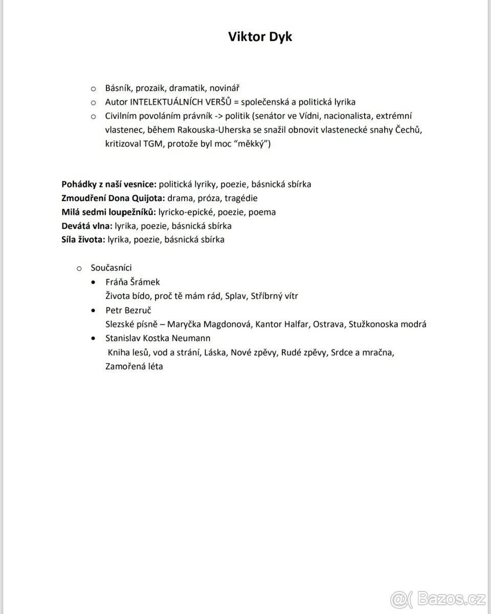 Rozbory maturitní četby - 5