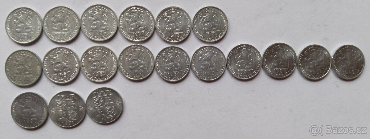 19x 10 haléřů Československo Celá sada - 5
