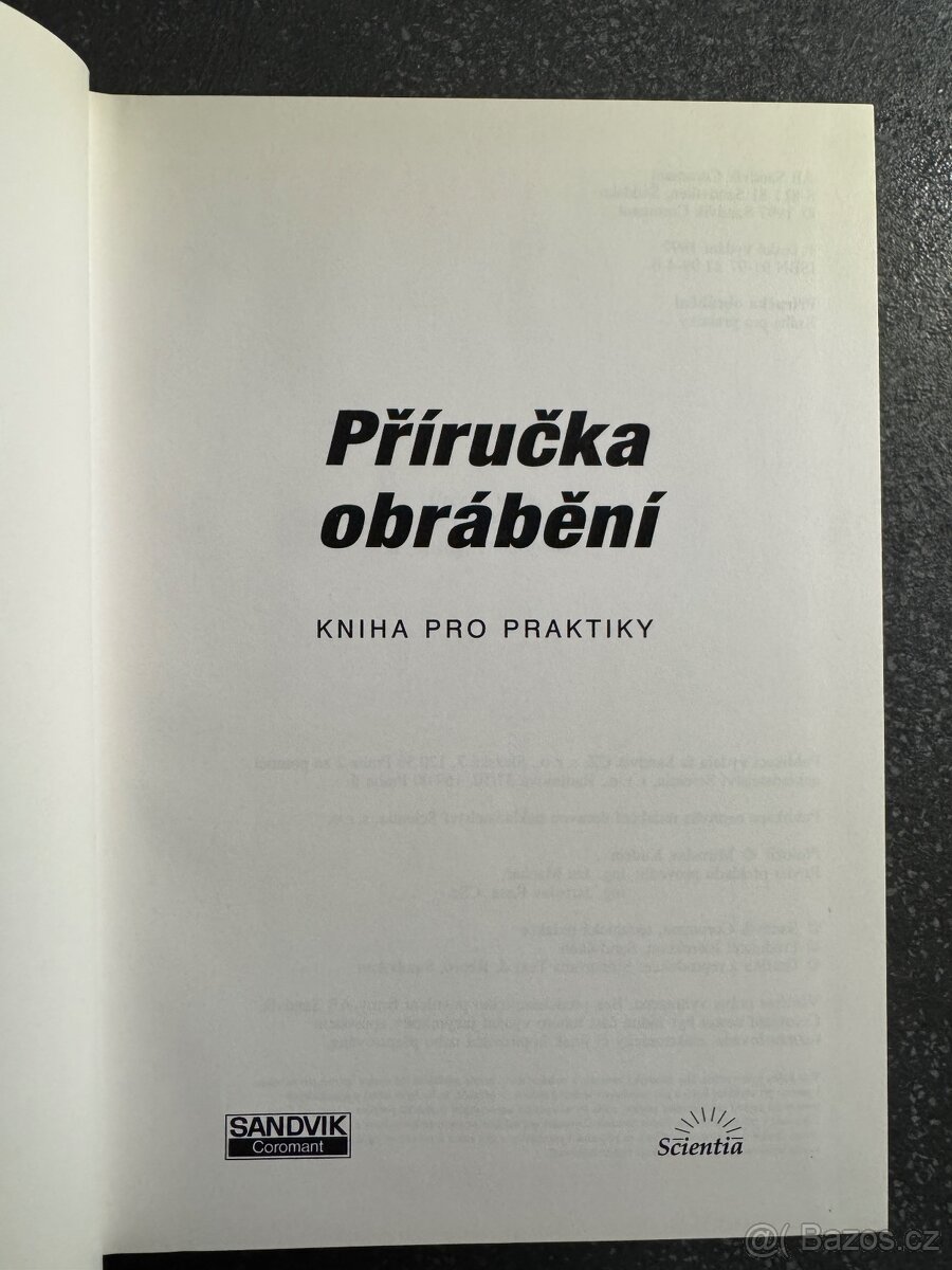 Kniha Příručka obrábění - 5