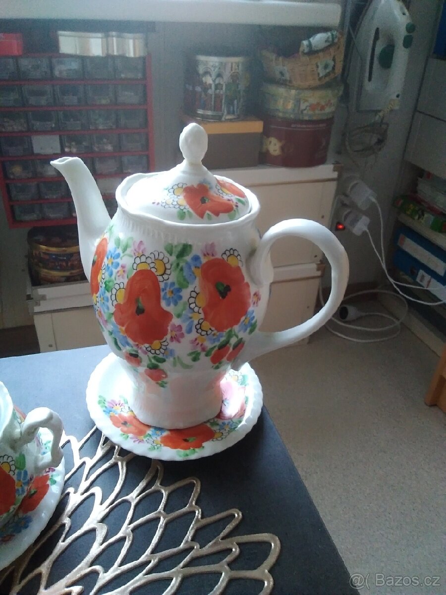 Starožitný porcelánový servis - 5