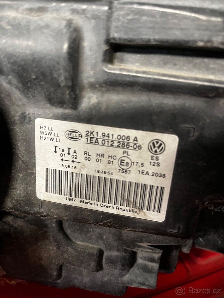 Pravý přední světlomet VW caddy 4-IV - 5