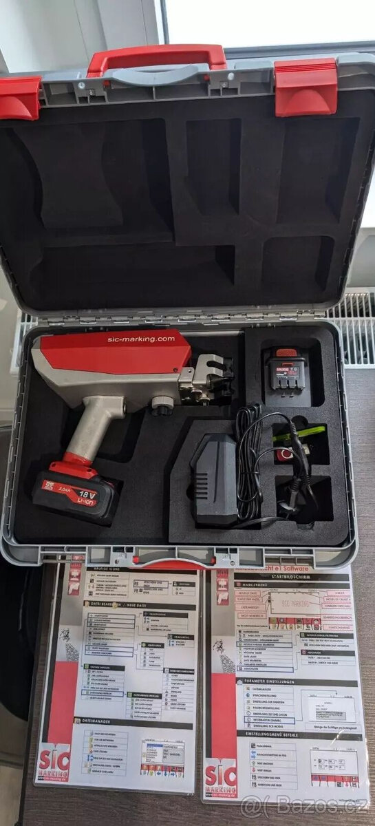 Systém značení jehlami SIC E-Mark se 2 bateriemi + mnoho pří - 5