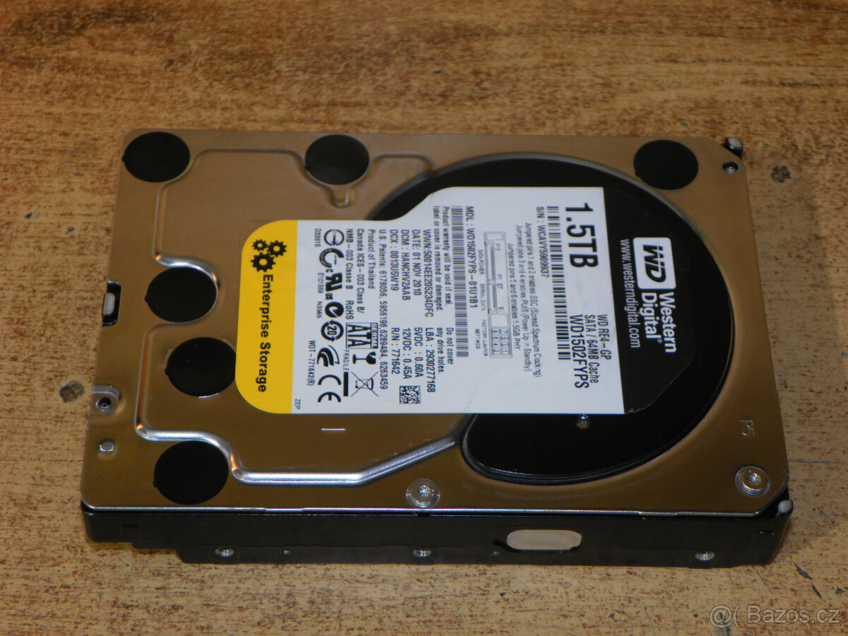 Hard disk Western Digital Black 1,5TB, bez vadných sektorů - 5