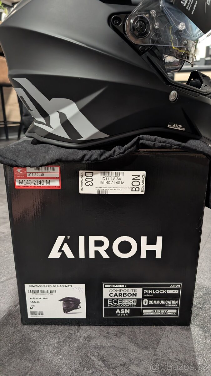 Airoh commander 2 mat black vel. M - 5