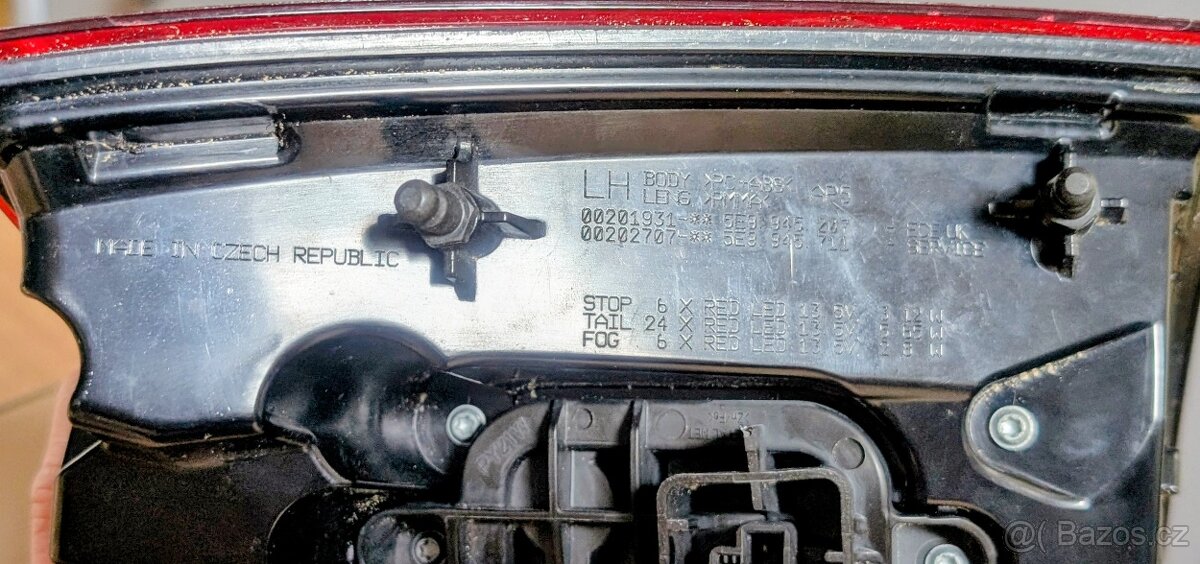 Zadní světlo Octavia 3 - LED, levé - 5