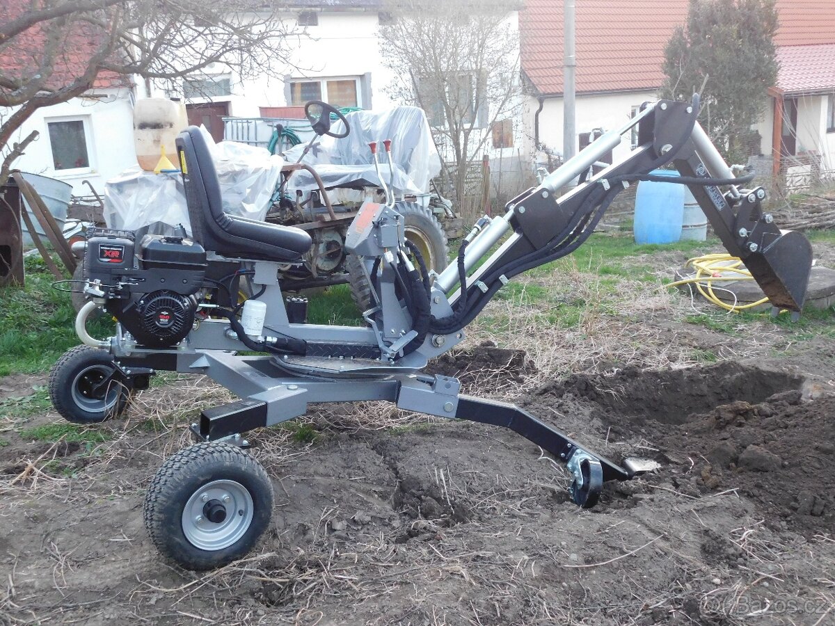 Minibagr Jansen MB-360° benzínový kráčející bagr - 5