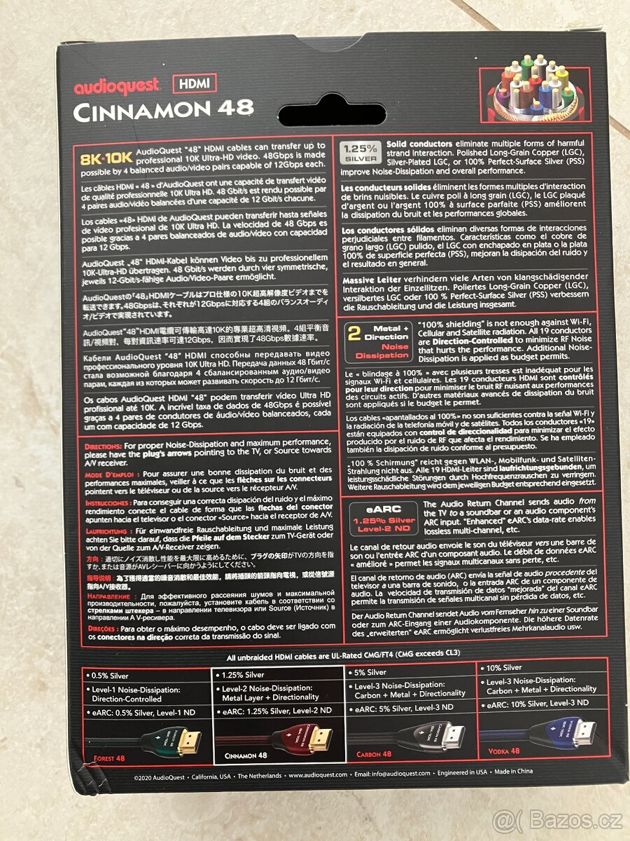 Audioquest Cinnamon 48 HDMI 5,0 m - kabel HDMI-HDMI - 5