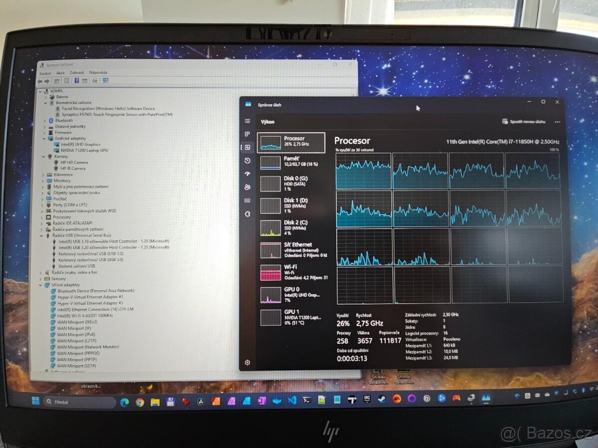 HP Zbook Fury G8 15.6" i7-11850H 64GB 512GB T1200,dock,zdro - 5