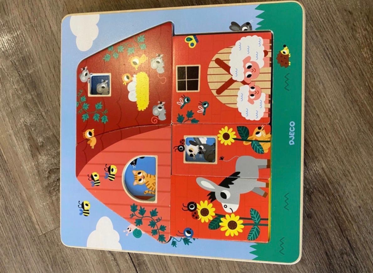 Djeco třívrstvá skládačka/puzzle - 5