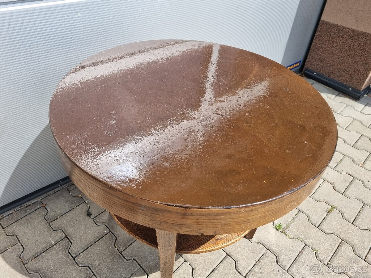 Oválný retro stolek - 5