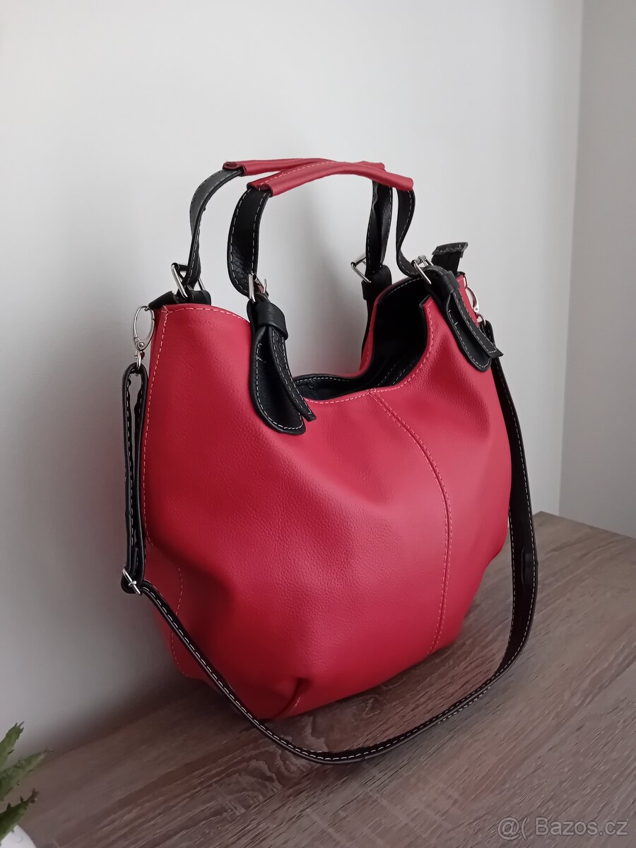 Leather dámská velká hobo kabelka kožená nová - 5