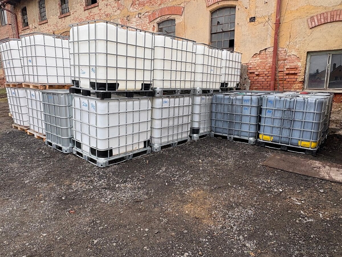 Nádrž na vodu 1000L, IBC kontejnér ZIMNÍ CENA - 5