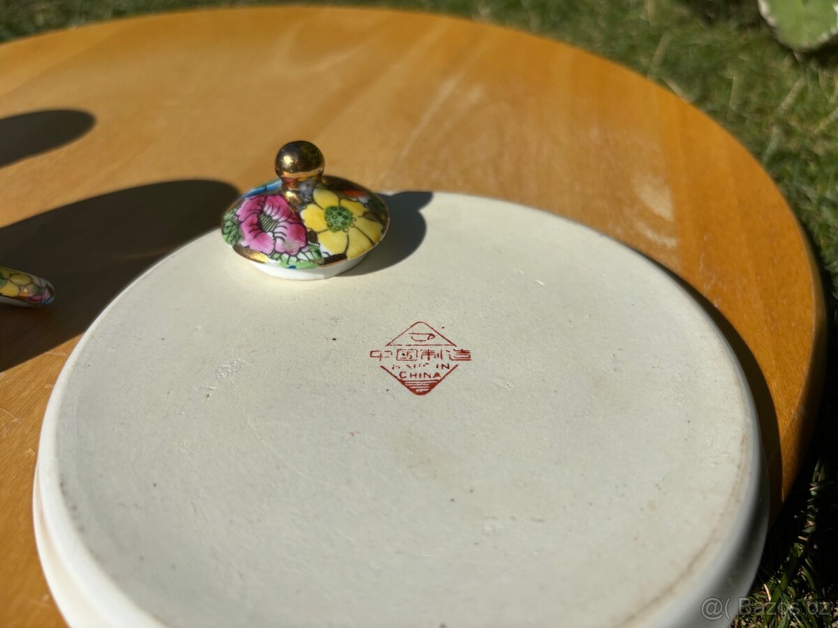 Čínský čajový set – ručně malovaný, původ Zakázané město - 5