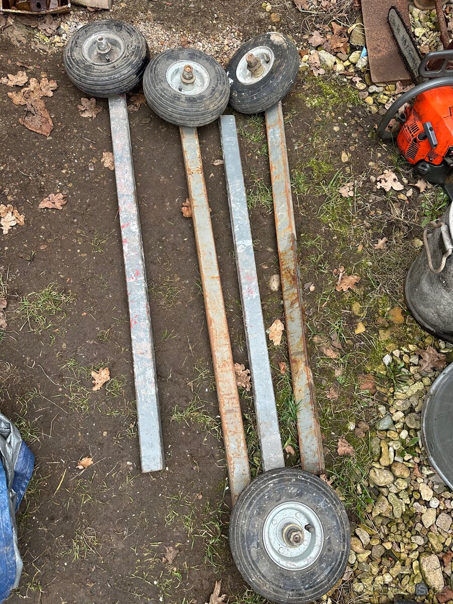 Kolečka (třeba k lešení ) - 5