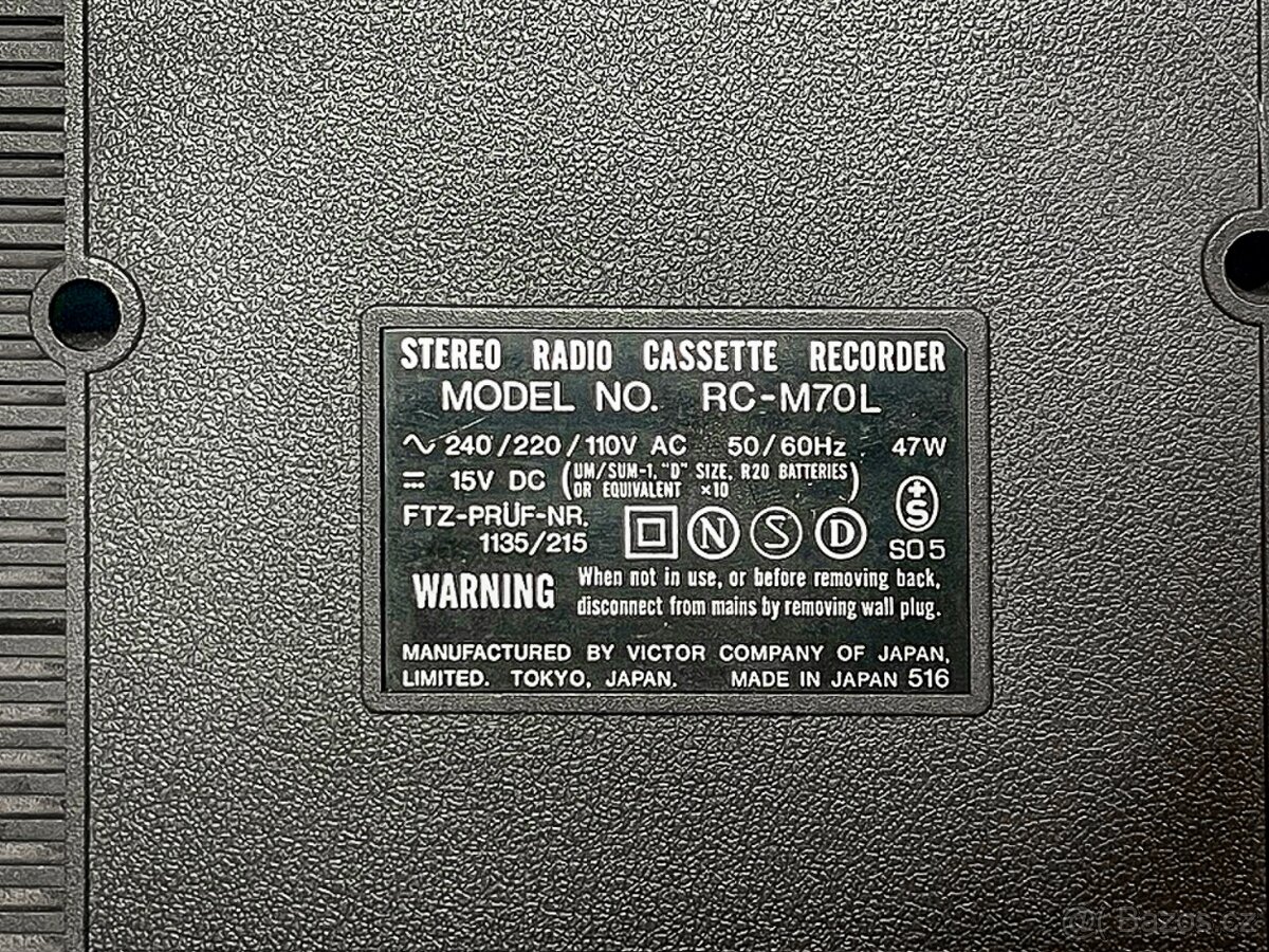 Radiomagnetofon JVC RC-M70L - 5