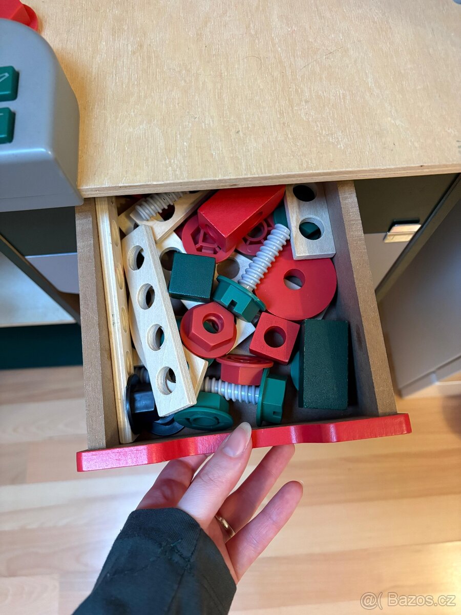 Dětský dřevěný ponk s nářadím - 5