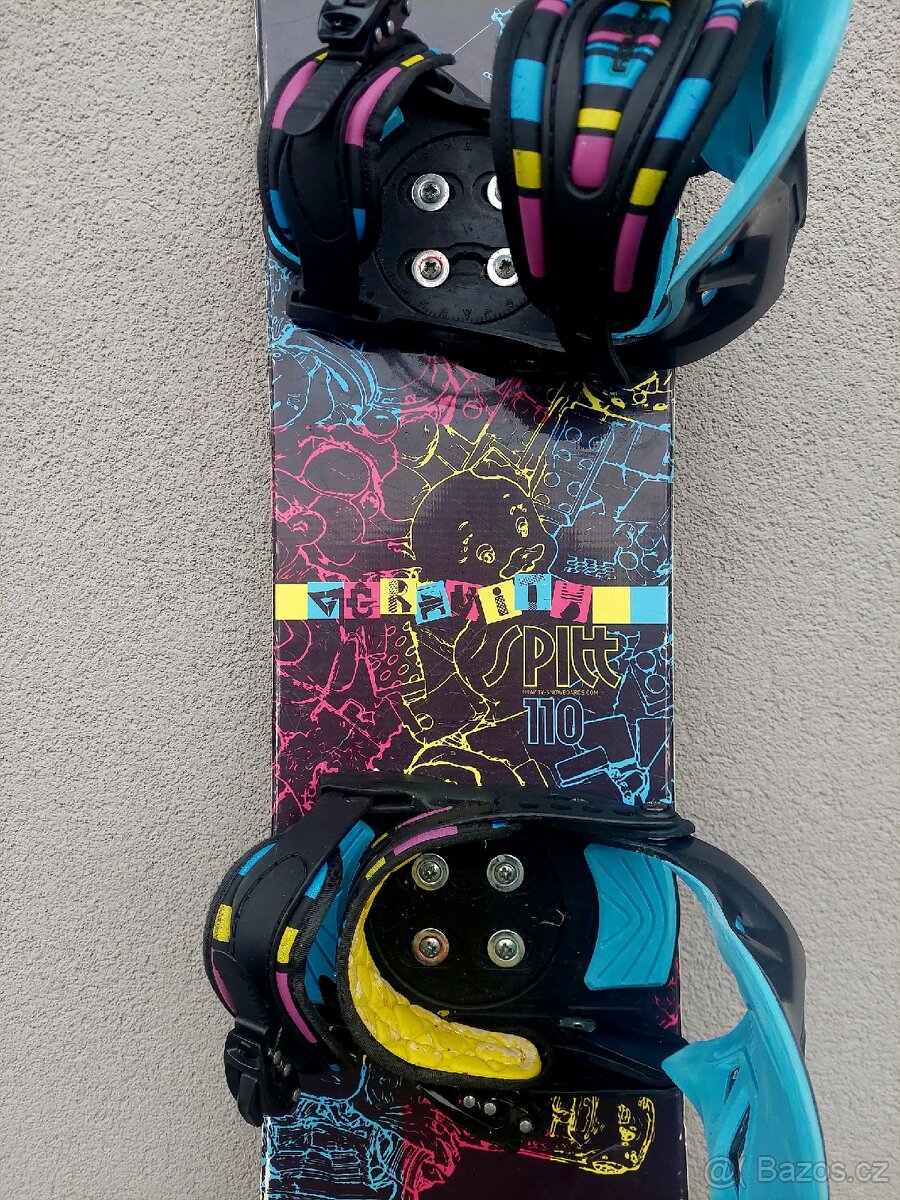 Snowboard GRAVITY SPITT, 110 cm + boty - 5