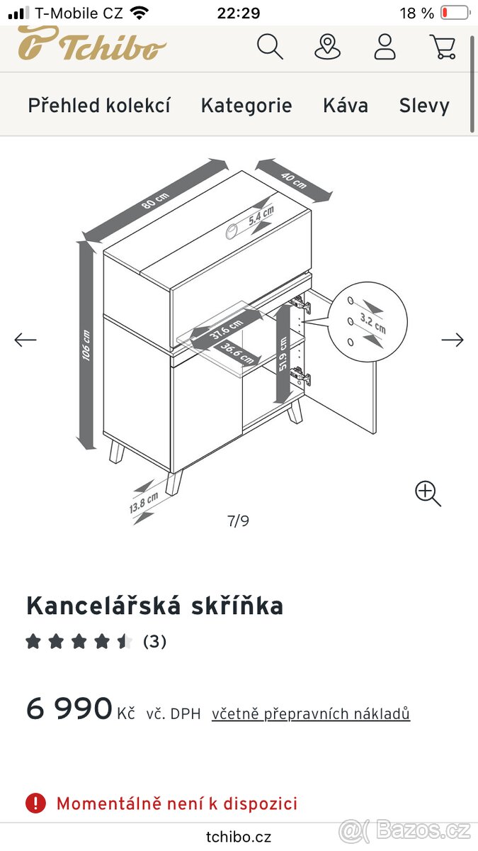 kancelářská skříňka - sekretář - 5