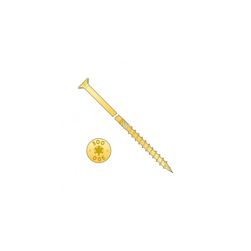 Tesařské stavební vruty 5x120 T25 zápustná hlava - 100 ks - 5