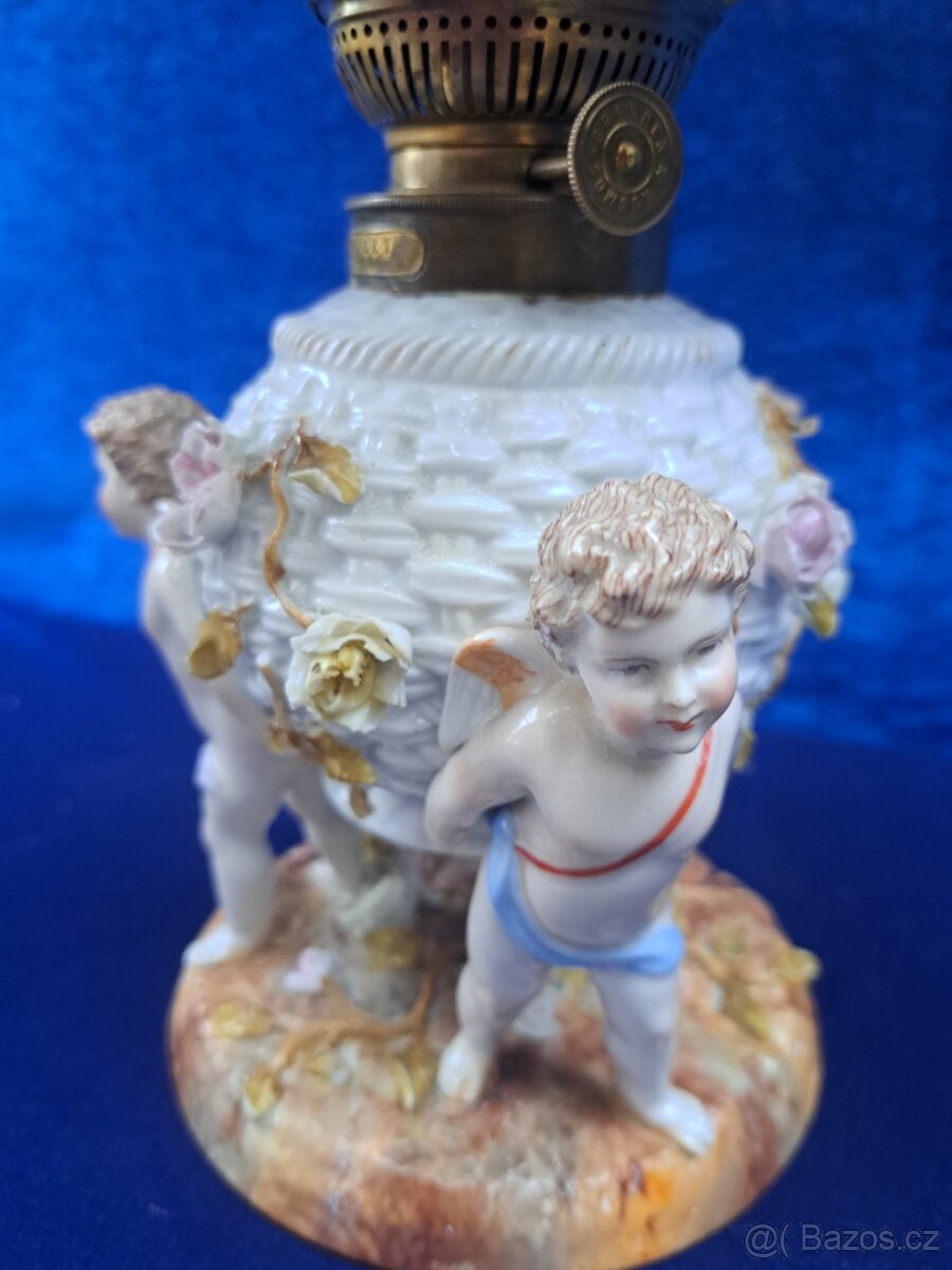 Petrolejová lampa značená andělé - 5