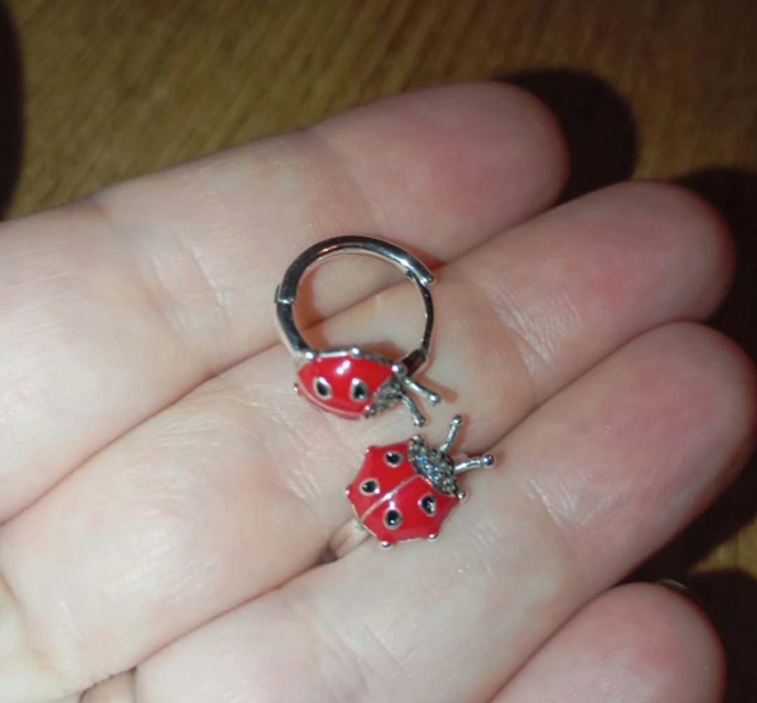 Dětské stříbrné náušnice - 5