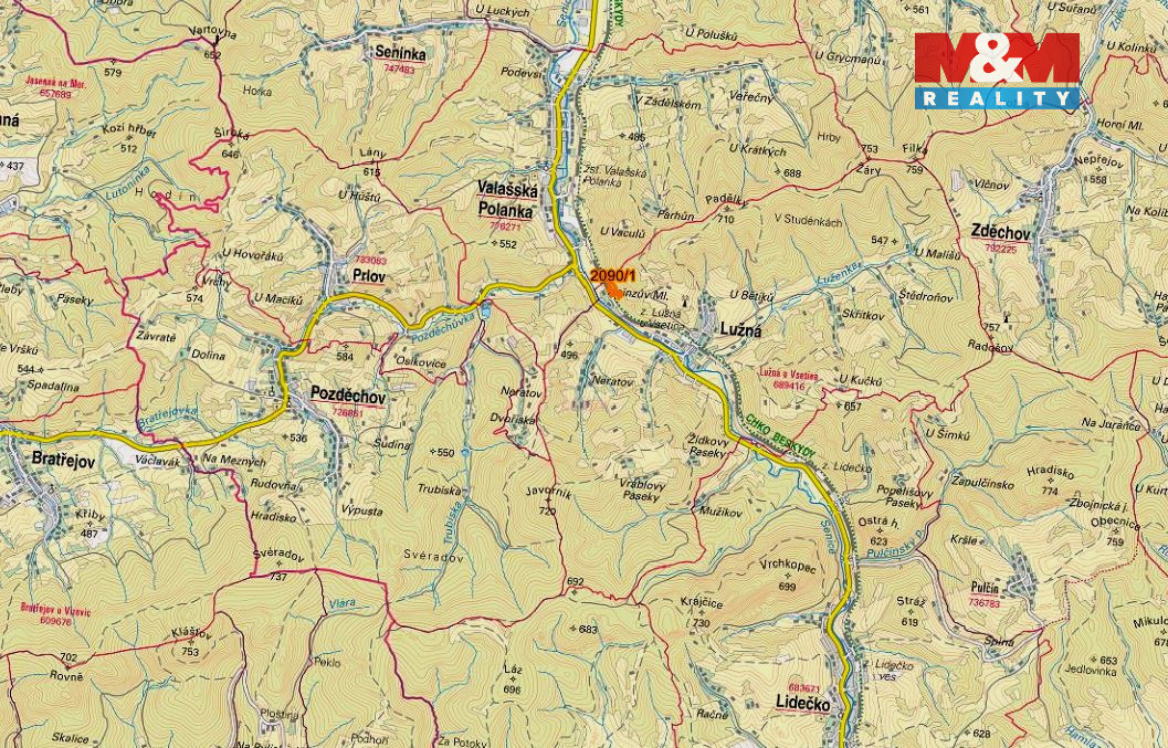 Prodej lesa, 11283 m², Lužná u Vsetína - 5