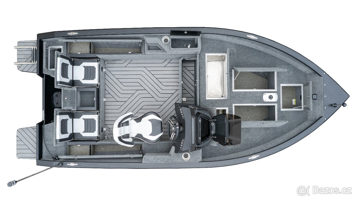 Prodám špičkový rybářský hliníkový člun ALBA 460 C - 5