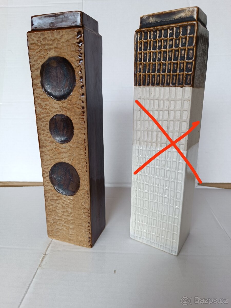 Keramické vázy RETRO, 2 ks - 5