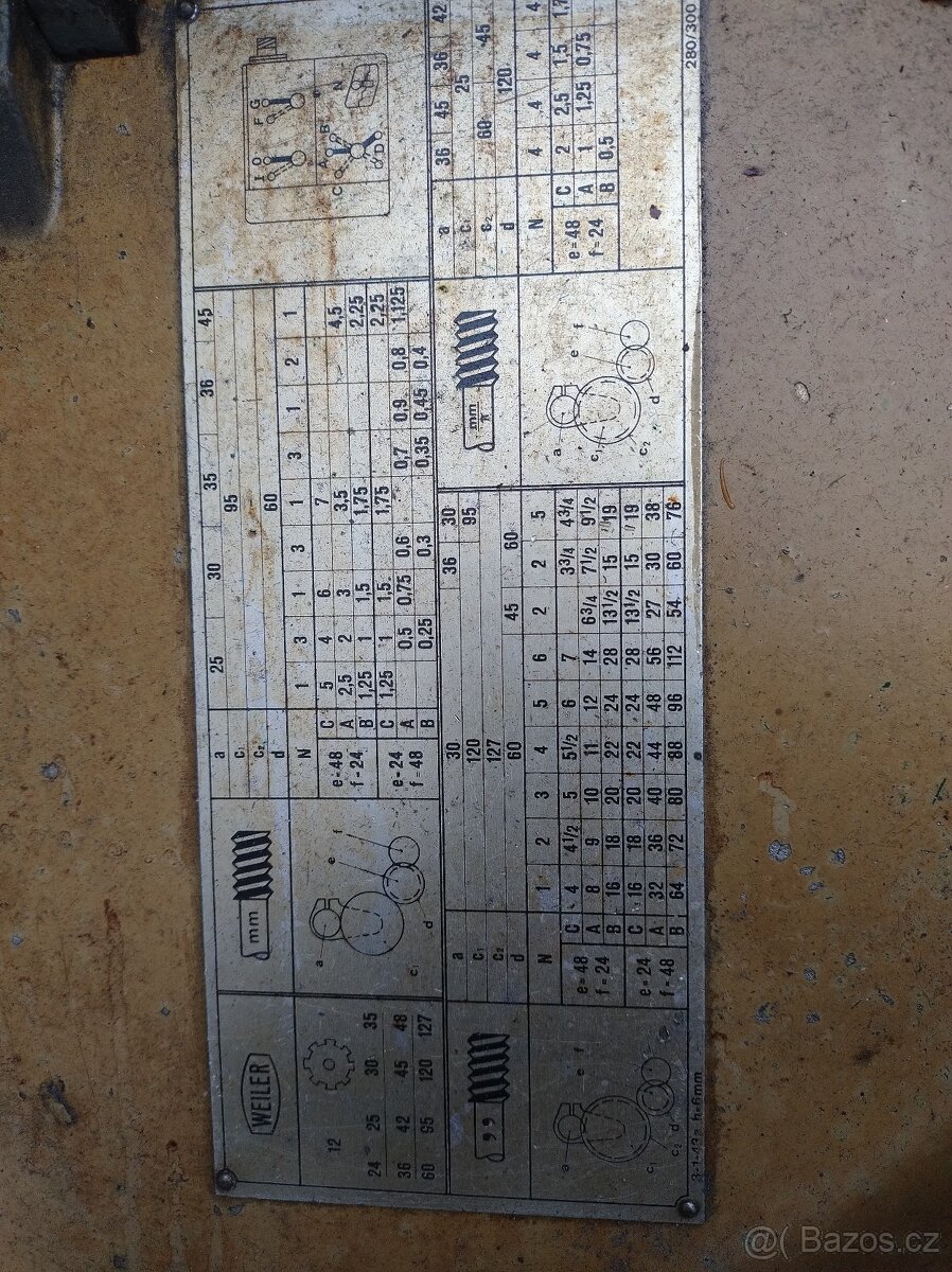 Soustruh Weiler LZ280 - 5