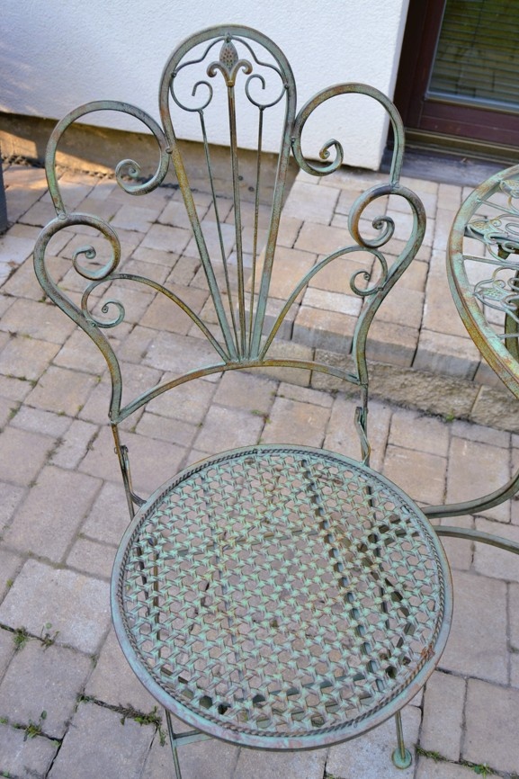 Kovový set PROVENCE antik zelenohnědá - 5