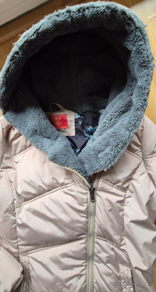 Zimní dámská bunda LHD, vel. S/M, světle růžová - 5