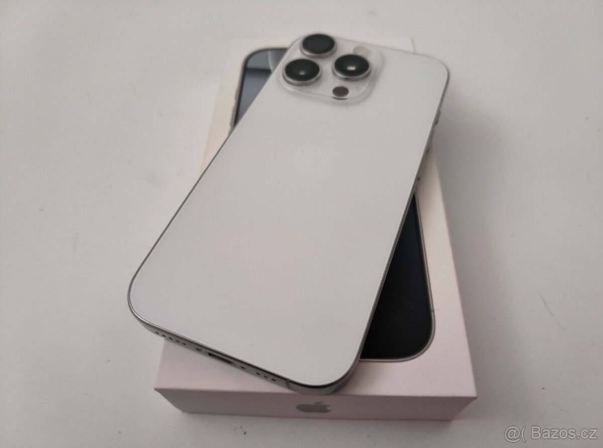 apple iphone 16 PRO 128gb White Titanium 92% Batéria - 5