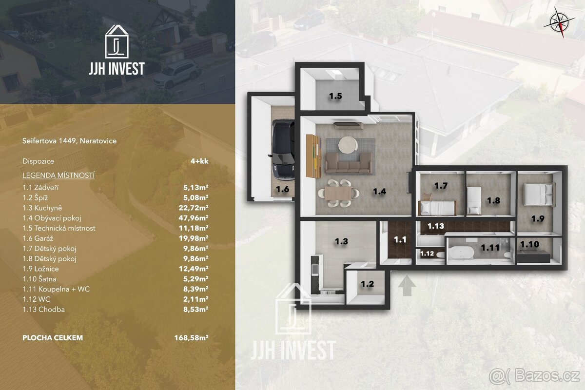 Prodej rodinného domu 4+kk, 190 m², pozemek 920 m² - 5