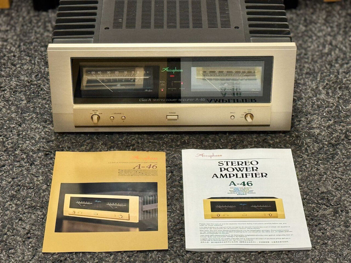 Accuphase A-46 - špičkový koncový zesilovač - třída A - 5