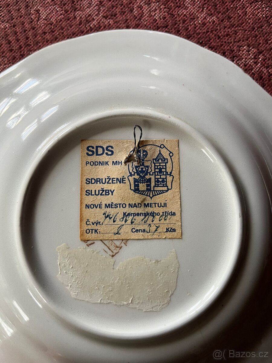 Ručně malovaný starý talíř - 5