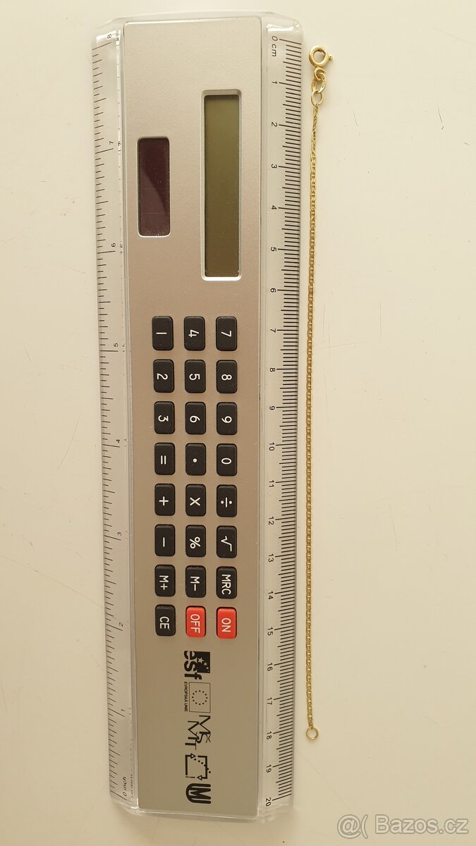 Zlatý náramek 18,5 cm - 5